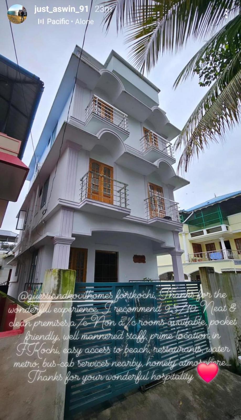 Guestland Homestay Kochi Exteriér fotografie